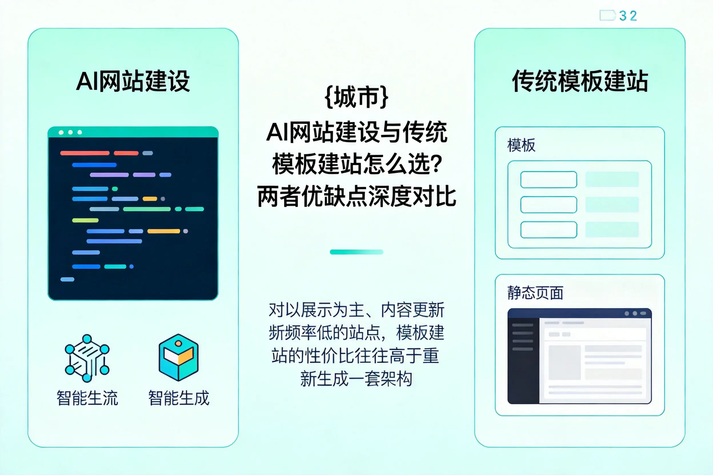 商洛AI网站建设与传统模板建站怎么选？两者优缺点深度对比