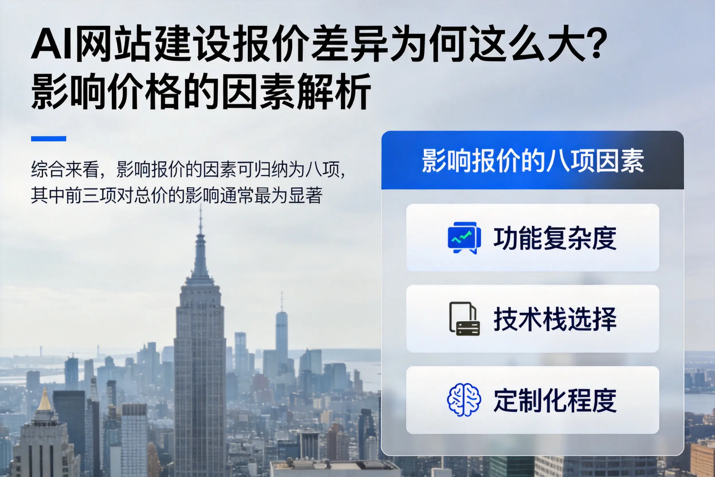 商洛AI网站建设报价差异为何这么大？影响价格的因素解析